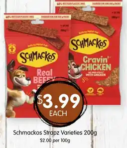 Spudshed Schmackos Strapz Varieties offer