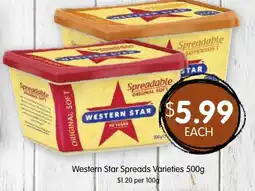 Spudshed Western Star Spreads Varieties offer