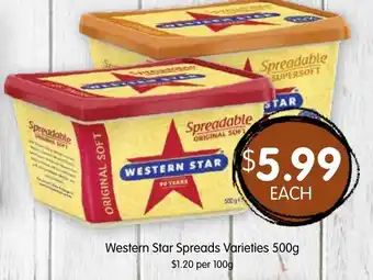Western Star Spreads Varieties