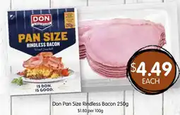 Spudshed Don Pan Size Rindless Bacon offer