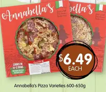 Spudshed Annabella's Pizza Varieties offer