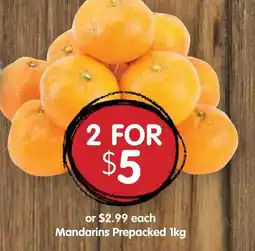Spudshed Mandarins Prepacked offer