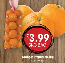 Spudshed Oranges Prepacked offer
