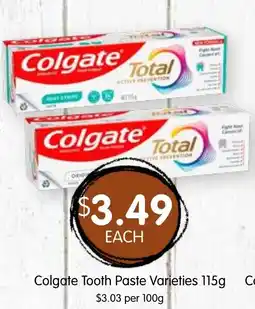 Spudshed Colgate Tooth Paste Varieties offer