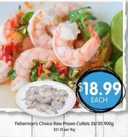 Spudshed Fisherman's Choice Raw Prawn Cutlets offer