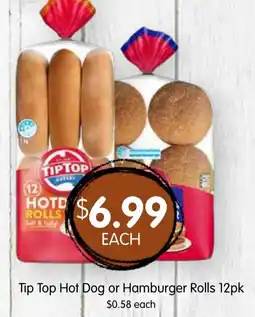 Spudshed Tip Top Hot Dog or Hamburger Rolls offer