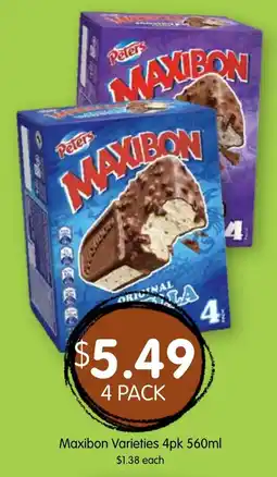 Spudshed Maxibon Varieties offer