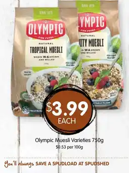 Spudshed Olympic Muesli Varieties offer