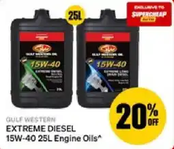 SuperCheap Auto Gulf Western Extreme Diesel 15W-40 Engine Oils offer