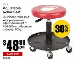 SuperCheap Auto SCA Adjustable Roller Seat offer