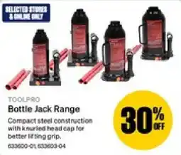 SuperCheap Auto Toolpro Bottle Jack Range offer