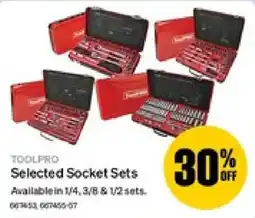 SuperCheap Auto Toolpro Selected Socket Sets offer