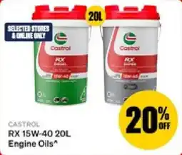 SuperCheap Auto Castrol RX 15W-40 Engine Oils offer