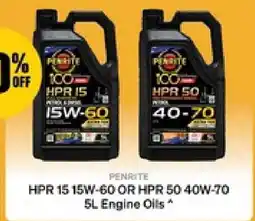 SuperCheap Auto Penrite HPR 15 15W-60 or HPR 50 40W-70 Engine Oils offer