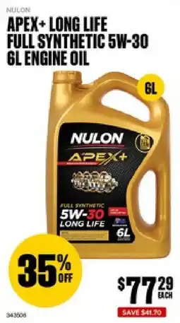SuperCheap Auto Nulon Apex+ Full Synthetic 5W-30 Long Life Engine Oil offer