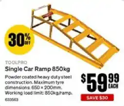 SuperCheap Auto Toolpro Single Car Ramp 850kg offer