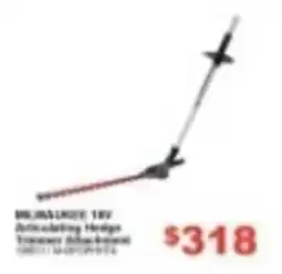 Total Tools MELALONG 18V Articulating Hedge Trimmer Attachment offer
