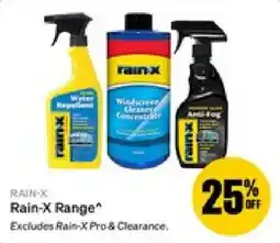 SuperCheap Auto Rain-X Range offer
