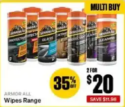 SuperCheap Auto Armor All Wipes Range offer