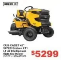 Total Tools Cub Cadet 42" LT 42 Intellipower Ride-On Mower offer