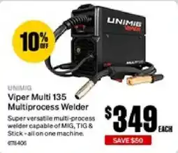 SuperCheap Auto Unimig Viper Multi 135 Multiprocess Welder offer