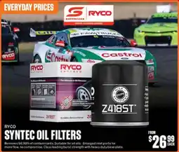 SuperCheap Auto Ryco Syntec Oil Filters offer