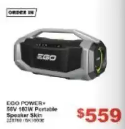Total Tools Ego Power+ 66V 180W Portable Speaker Skin offer