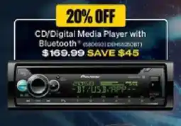SuperCheap Auto Pioneer CD/Digital Media Player with Bluetooth offer