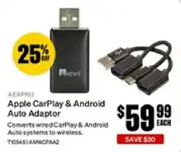 SuperCheap Auto Aerpro Apple CarPlay & Android Auto Adaptor offer
