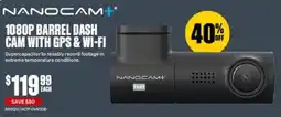 SuperCheap Auto Nanocam+ 1080p Barrel Dash Cam with GPS & Wi-Fi offer