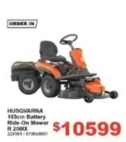 Total Tools Husqvarna 103cm Battery Ride-On Mower R 200IX offer