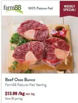 Tasman Butchers Beef Osso Bucco Farm88 Pasture-Fed Yearling offer