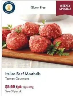 Tasman Butchers Italian Beef Meatballs Tasman Gourmet offer