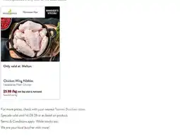 Tasman Butchers Chicken Wing Nibbles Hazeldenes Fresh Chicken offer