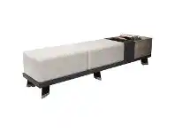 LivingStyles Haldis Visitors Ottoman Bench, 180cm offer
