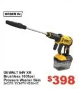 Total Tools DeWalt 54V XR Brushless 1500psi Pressure Washer Skin offer