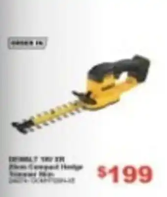 DeWalt 18V XR 20in Compact Hedge Trimmer Kit