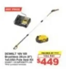 Total Tools DeWalt 18V XR Brushless 28cm (11") 14.4Ah Pole Saw Kit offer
