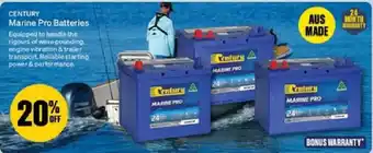 Century Marine Pro Batteries