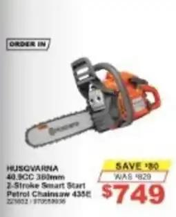 Total Tools Husqvarna 40.9cc 380mm 2-Stroke Smart Start Petrol Chainsaw 435E offer