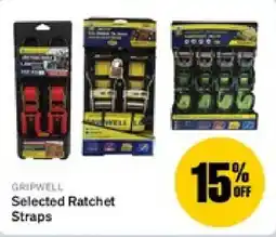 SuperCheap Auto Gripwell Selected Ratchet Straps offer