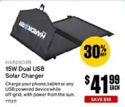 SuperCheap Auto Hardcore 15W Dual USB Solar Charger offer