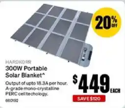 SuperCheap Auto Hardkorr 300W Portable Solar Blanket offer