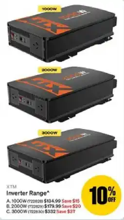 SuperCheap Auto XTM Inverter Range offer