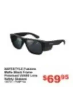 Total Tools Safestyle Fusion Matte Black Frame Polarised UV400 Lens Safety Glasses offer