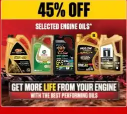 SuperCheap Auto Selected engine oils offer