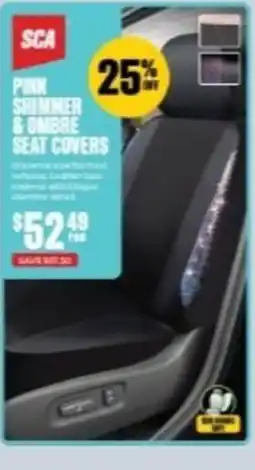 SuperCheap Auto SCA Pink Shimmer & Ombre Seat Covers offer