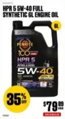 SuperCheap Auto Penrite HPR 5 5W-40 Full Synthetic 6L Engine Oil offer