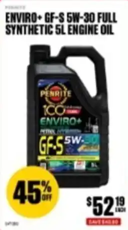 SuperCheap Auto Penrite Enviro+ GF-S 5W-30 Full Synthetic Engine Oil offer