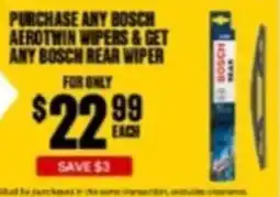 SuperCheap Auto Bosch Aerotwin wipers offer